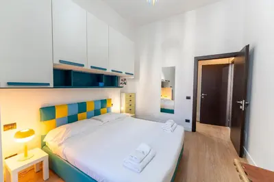 Letto o letti in una camera di Casa di Andrea