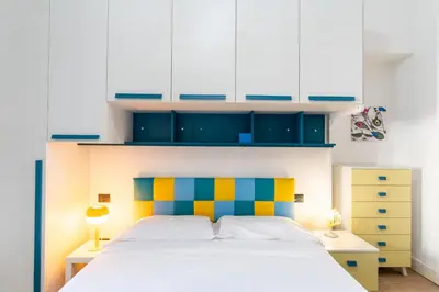 Letto o letti in una camera di Casa di Andrea