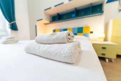 Letto o letti in una camera di Casa di Andrea