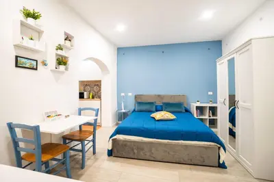 Letto o letti in una camera di Casa milù