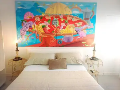 Letto o letti in una camera di Donna Lucia b&b
