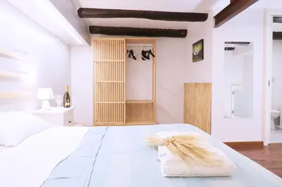 Letto o letti in una camera di Casa Mya