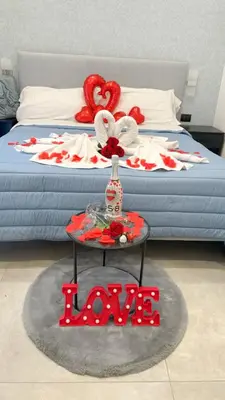 Letto o letti in una camera di Red Queen Naples