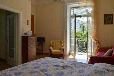 Letto o letti in una camera di casa vacanze a casa di ciro