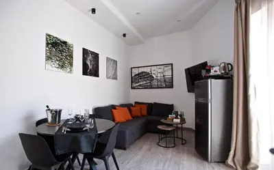 Area soggiorno di Scugnizzo Apartment Luxury Home
