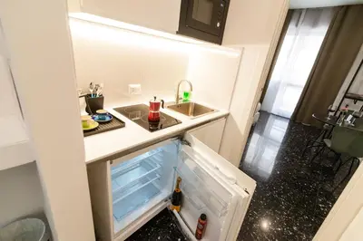 Cucina o angolo cottura di La Hara Apartments