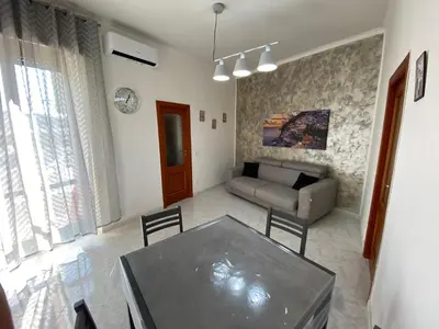 Area soggiorno di Sea&sun apartament chiaia