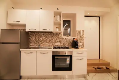 Cucina o angolo cottura di Casa vacanze Mergellina 84 chiaia, stadio maradona lungomarecaracciolo