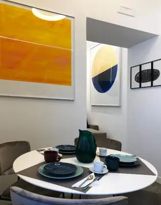 Area soggiorno di Lily Apartment Napoli