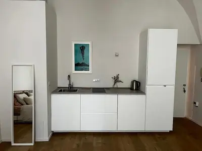Cucina o angolo cottura di La finestra su Chiaia