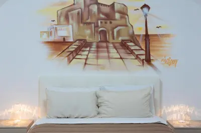 Letto o letti in una camera di Lucia a Mare