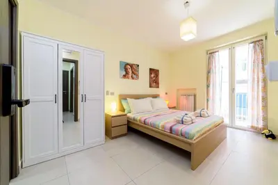Letto o letti in una camera di Casa Gifuni