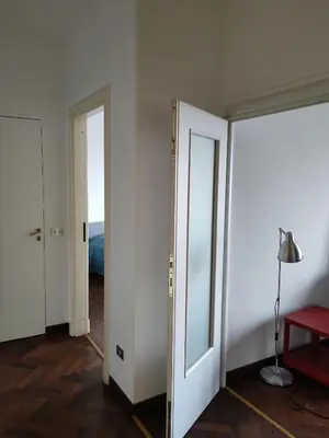Letto o letti in una camera di New panoramic apartment - half way Center-Vomero district