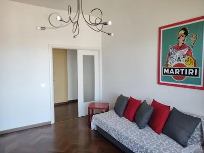 Area soggiorno di New panoramic apartment - half way Center-Vomero district