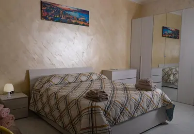 Letto o letti in una camera di la casa di vera