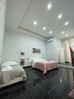 Letto o letti in una camera di Savastano house