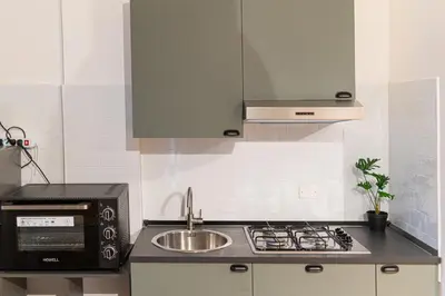Cucina o angolo cottura di Casa Partenope