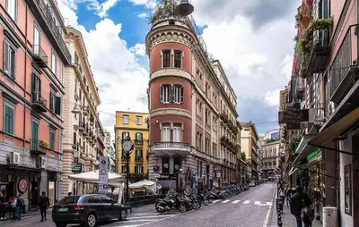Vista generica su Napoli o vista sulla città dall'interno del bed & breakfast