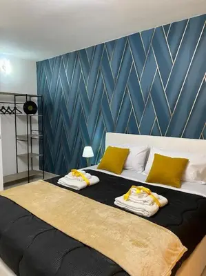 Letto o letti in una camera di Pontecorvo Naples Apartament