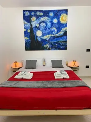 Letto o letti in una camera di Pontecorvo Naples Apartament