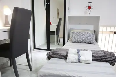 Letto o letti in una camera di Storica house