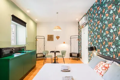 Area soggiorno di The Idyll Boutique apartment - Suite in Napoli's Spanish Quarters