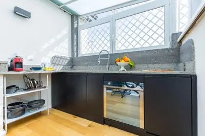 Cucina o angolo cottura di Seaview terrace 360°& elegant loft