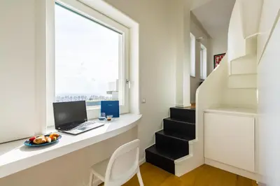 TV o dispositivi per l'intrattenimento presso Seaview terrace 360°& elegant loft