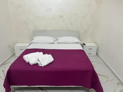 Letto o letti in una camera di Aurora house