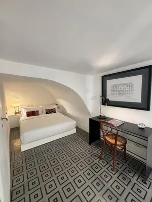 Letto o letti in una camera di Salottino Carafa